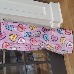 Candy Conversation Heart Blanket-NWT